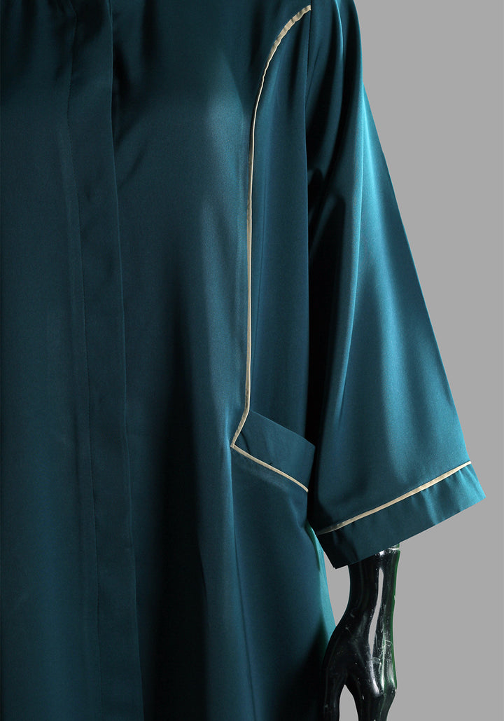 Double Pocket Abaya - Teal