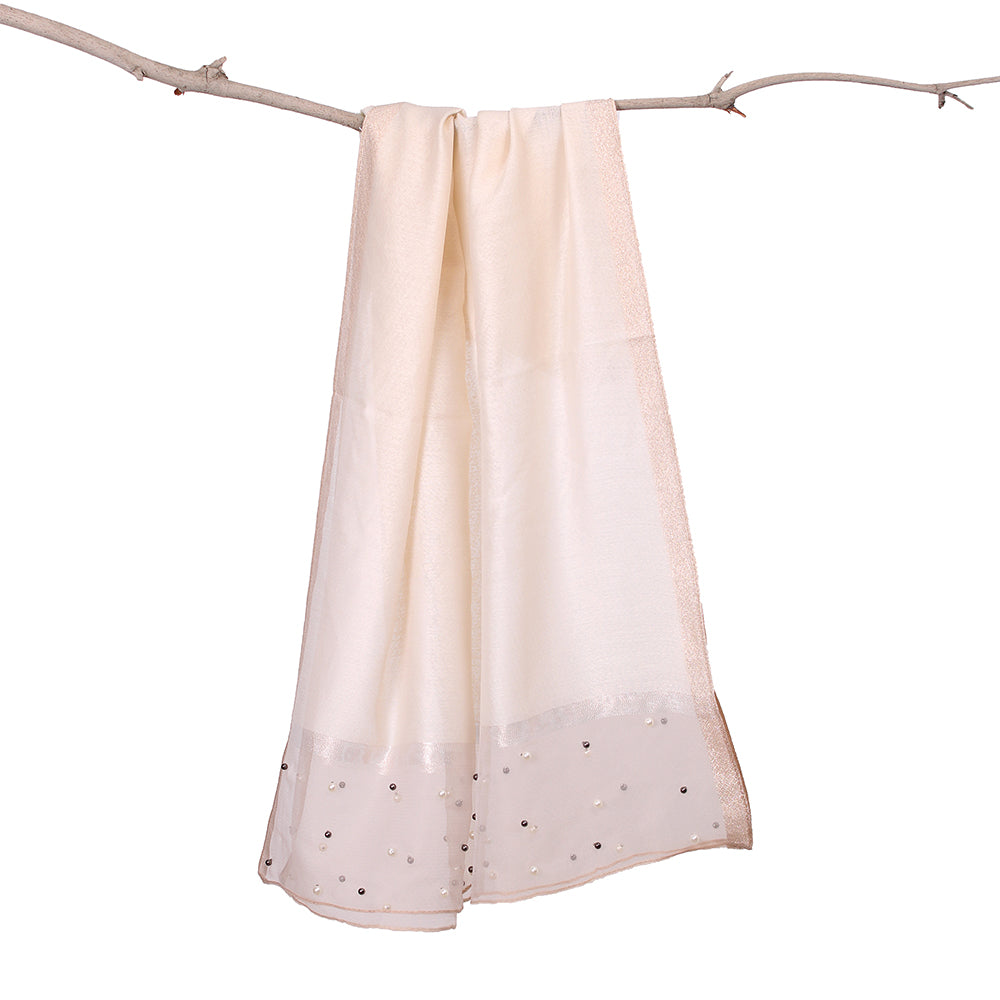 Organza Pearl Off White