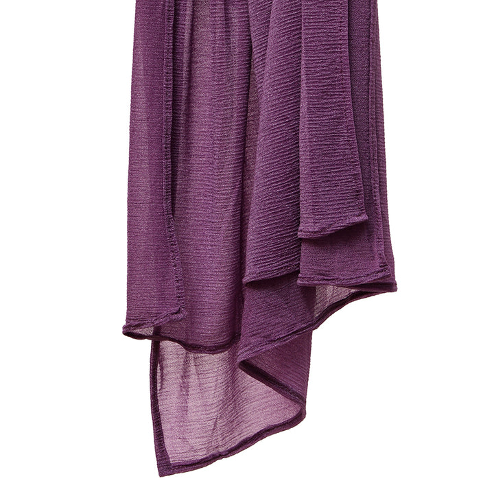 Ribbed Jersey Hijab Purple