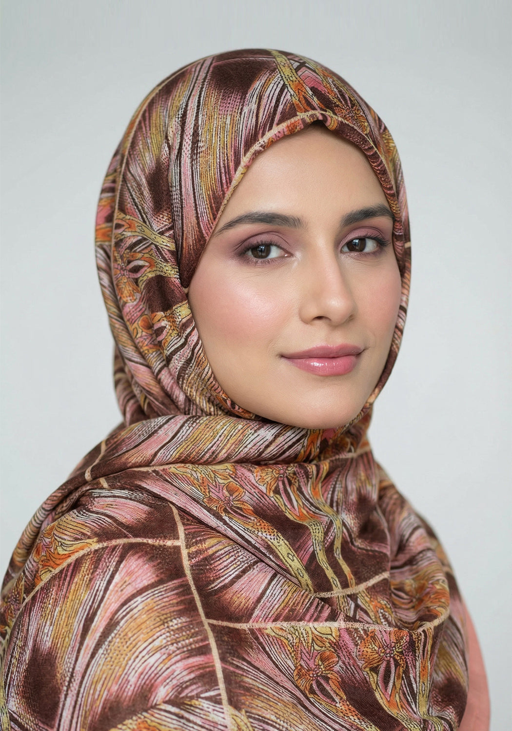 Ashi Cotton Hijab - Peach