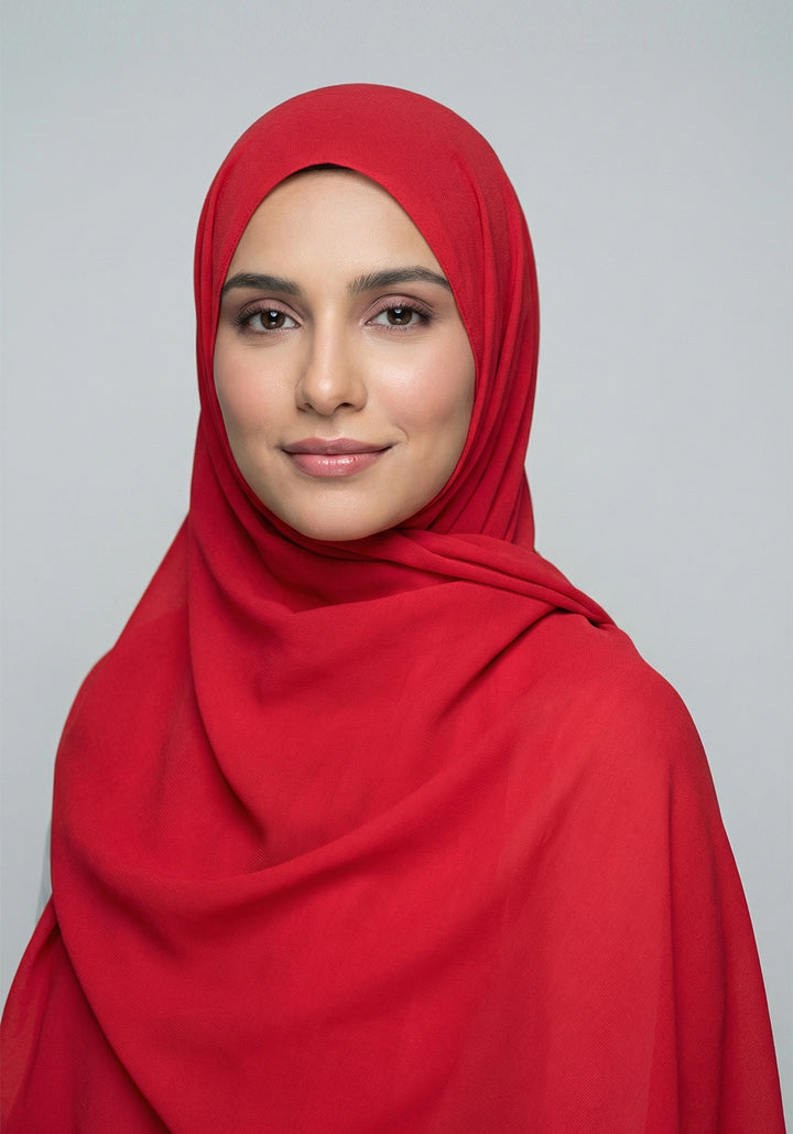 Turkish Chiffon-Red