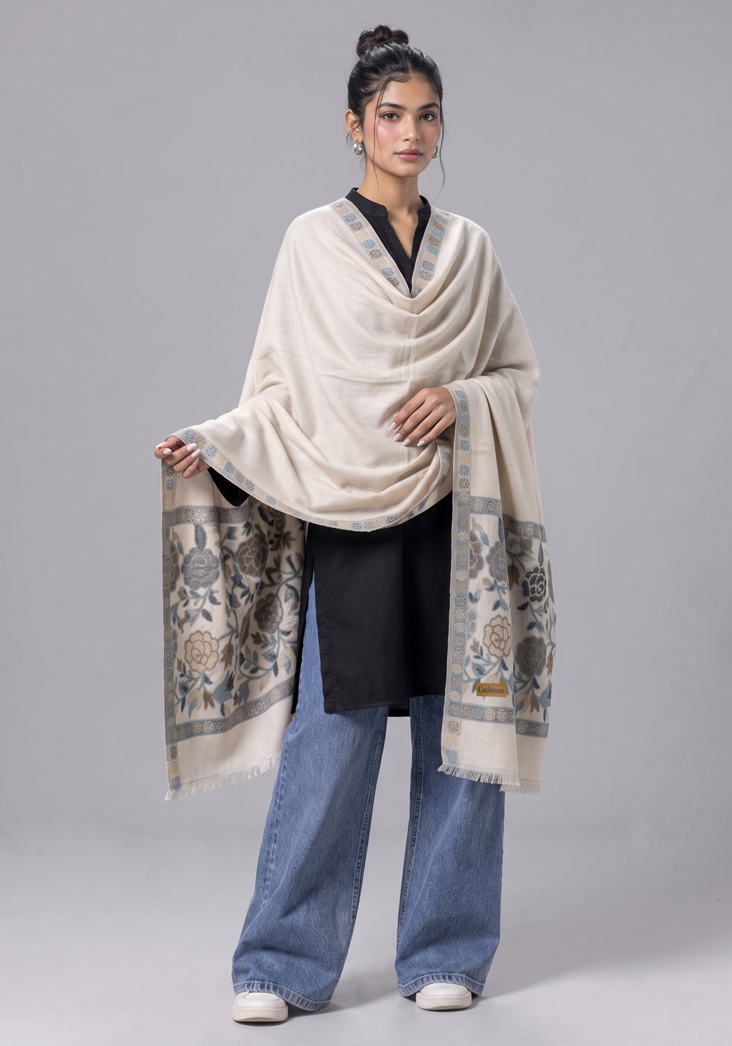 Sapphire Kani Pashmina Hijab - Beige