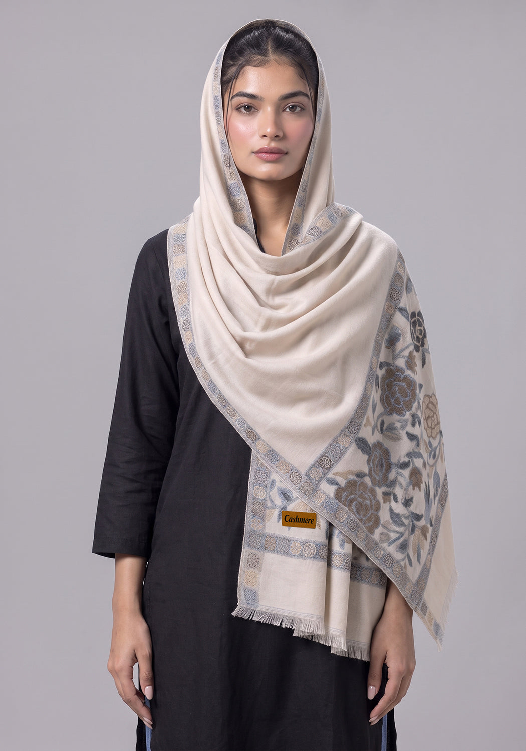 Sapphire Kani Pashmina Hijab - Beige