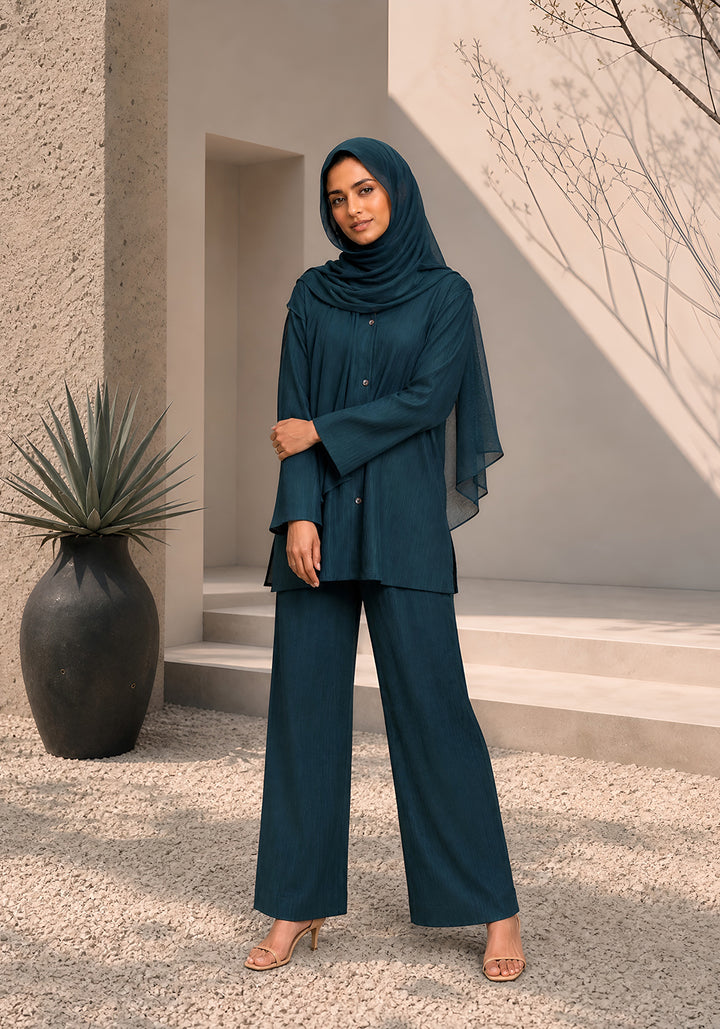 Green Textured Co-Ord Set