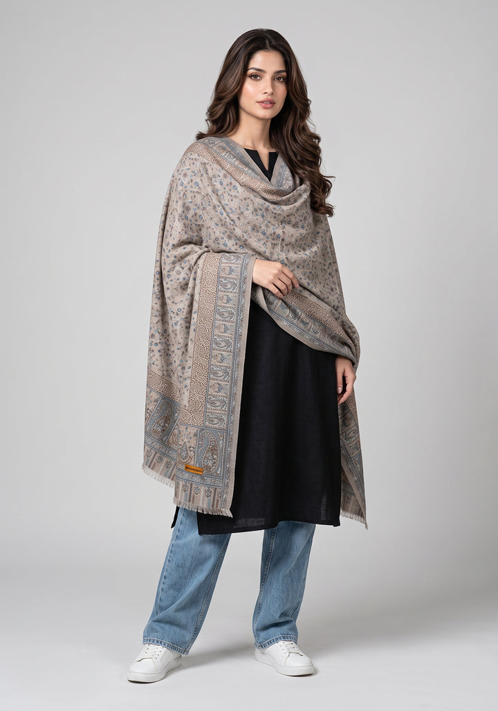 Warda Kani Pashmina Hijab - Beige