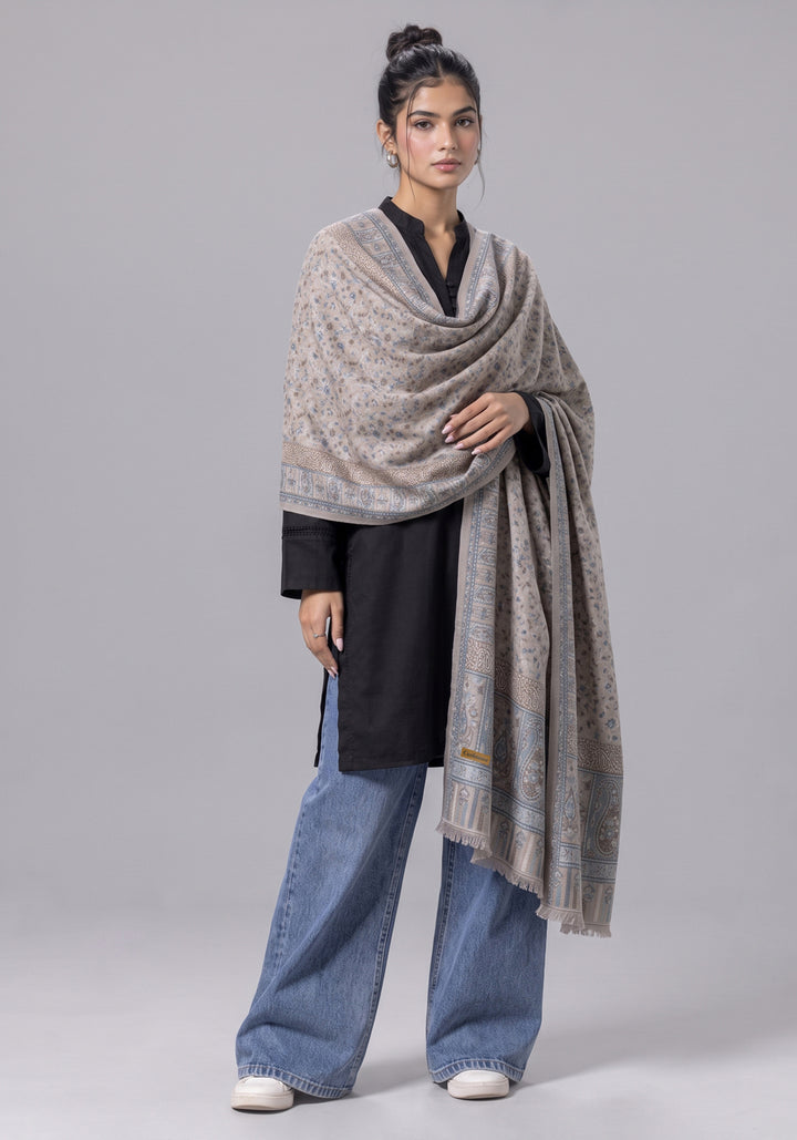 Warda Kani Pashmina Hijab - Light Brown