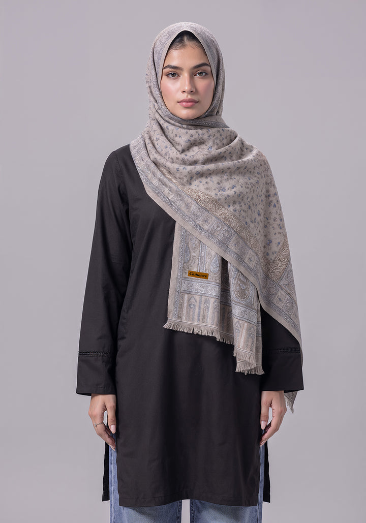 Warda Kani Pashmina Hijab - Light Brown