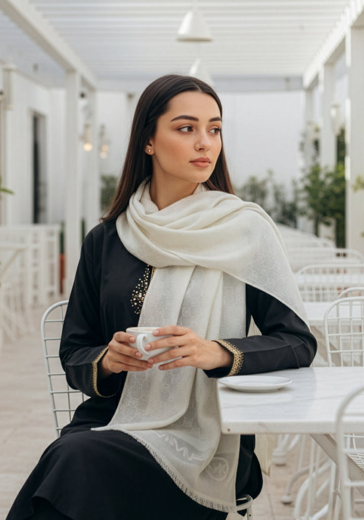 Michael Kors Pashmina Hijab - White