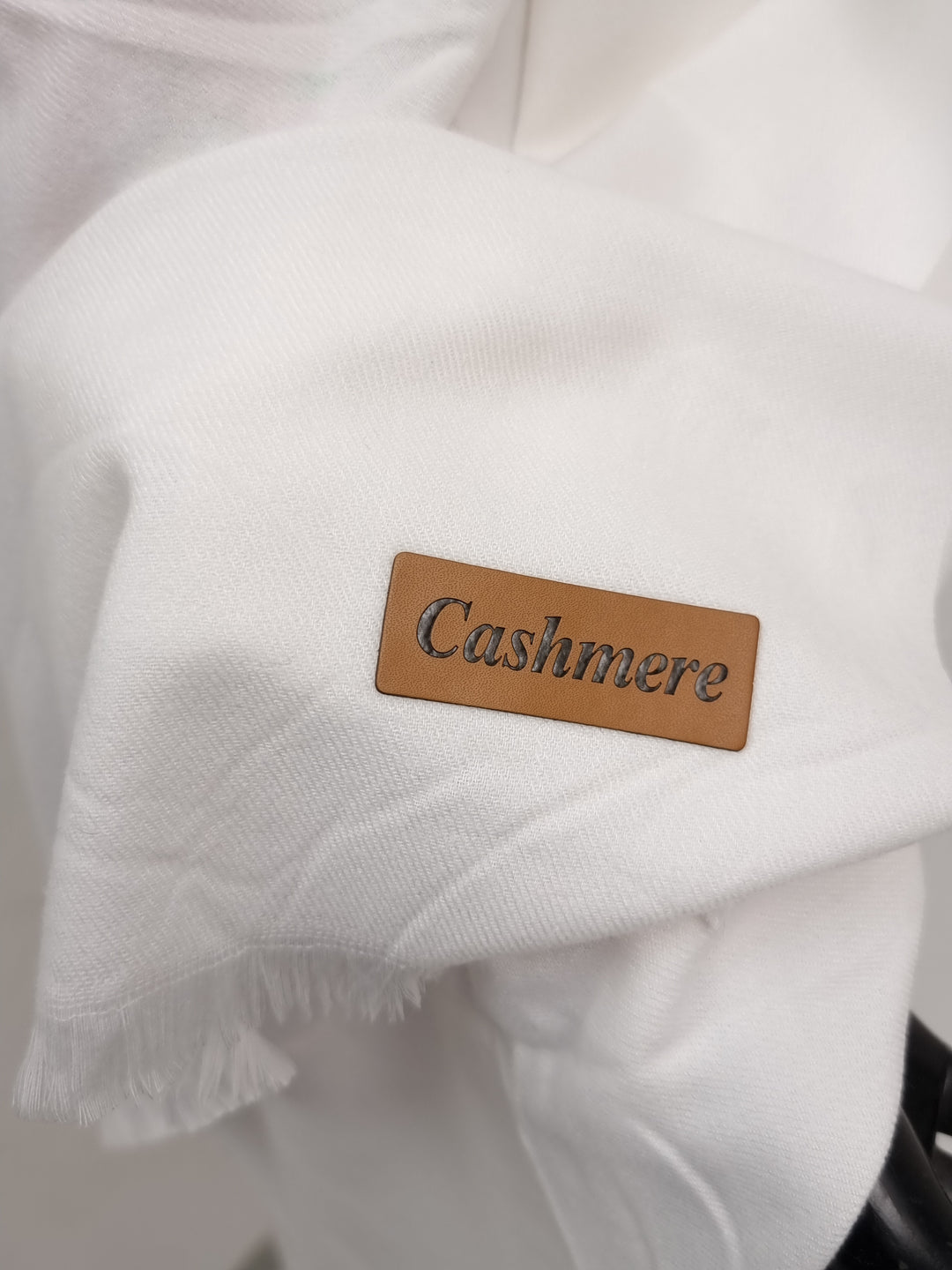 Woolen Cashmere Shawl-White