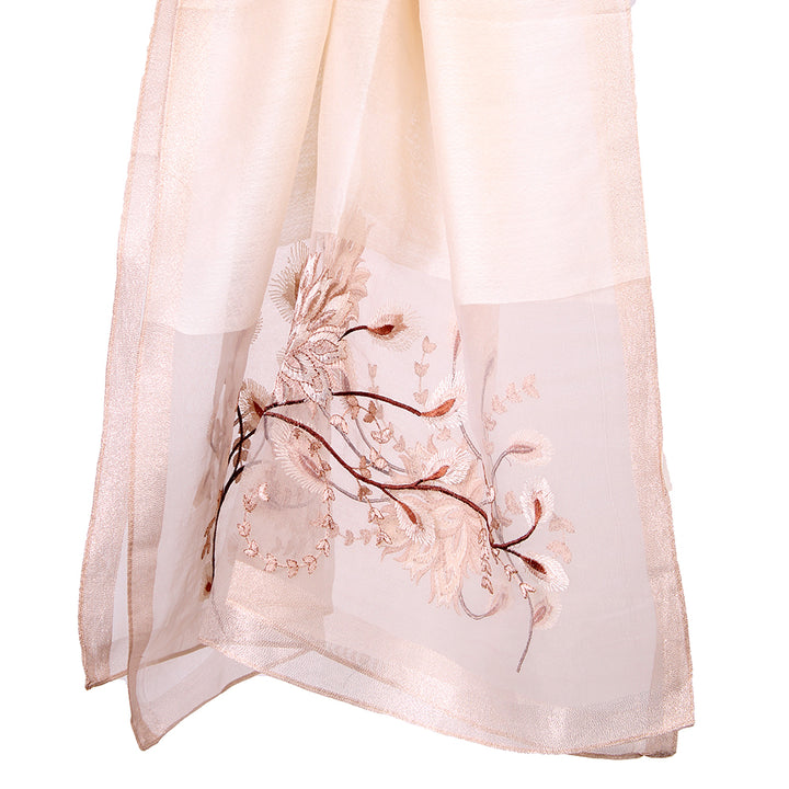 Organza Embroidery Beige