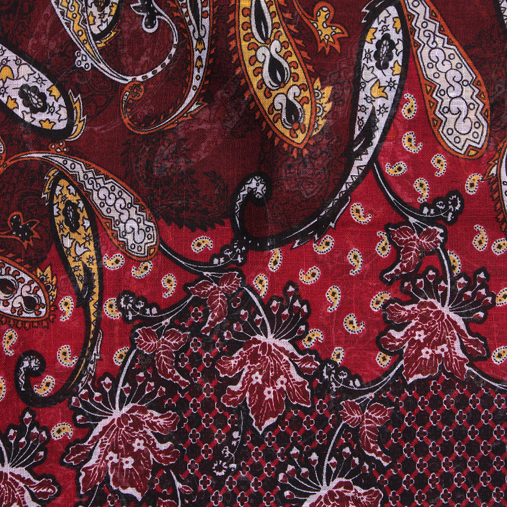 Manoush Lawn Hijab - burgundy
