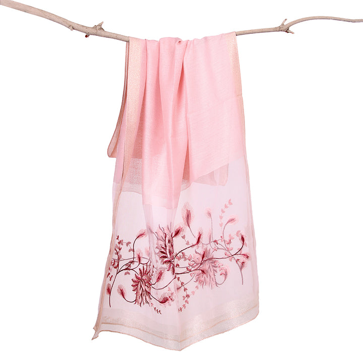 Organza Embroidery Dusty Pink