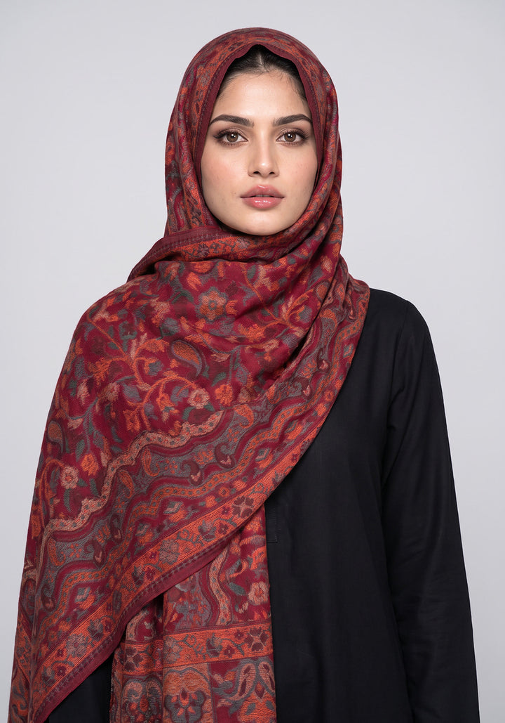 Saya Kani Pashmina Hijab - Magenta