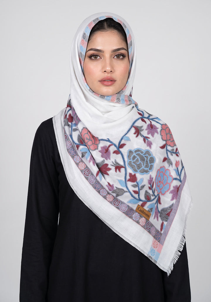 Sapphire Kani Pashmina Hijab - White
