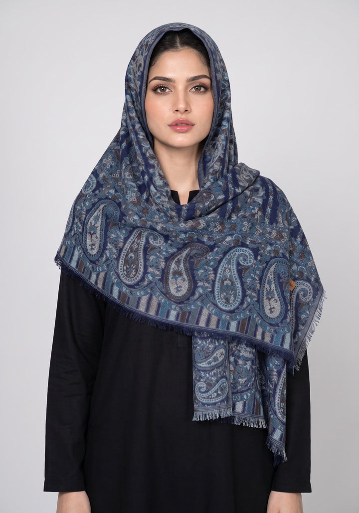 Breeze Kani Pashmina Hijab - Navy Blue