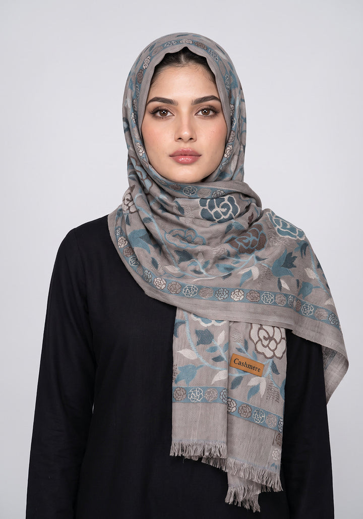 Sapphire Kani Pashmina Hijab - Light Brown