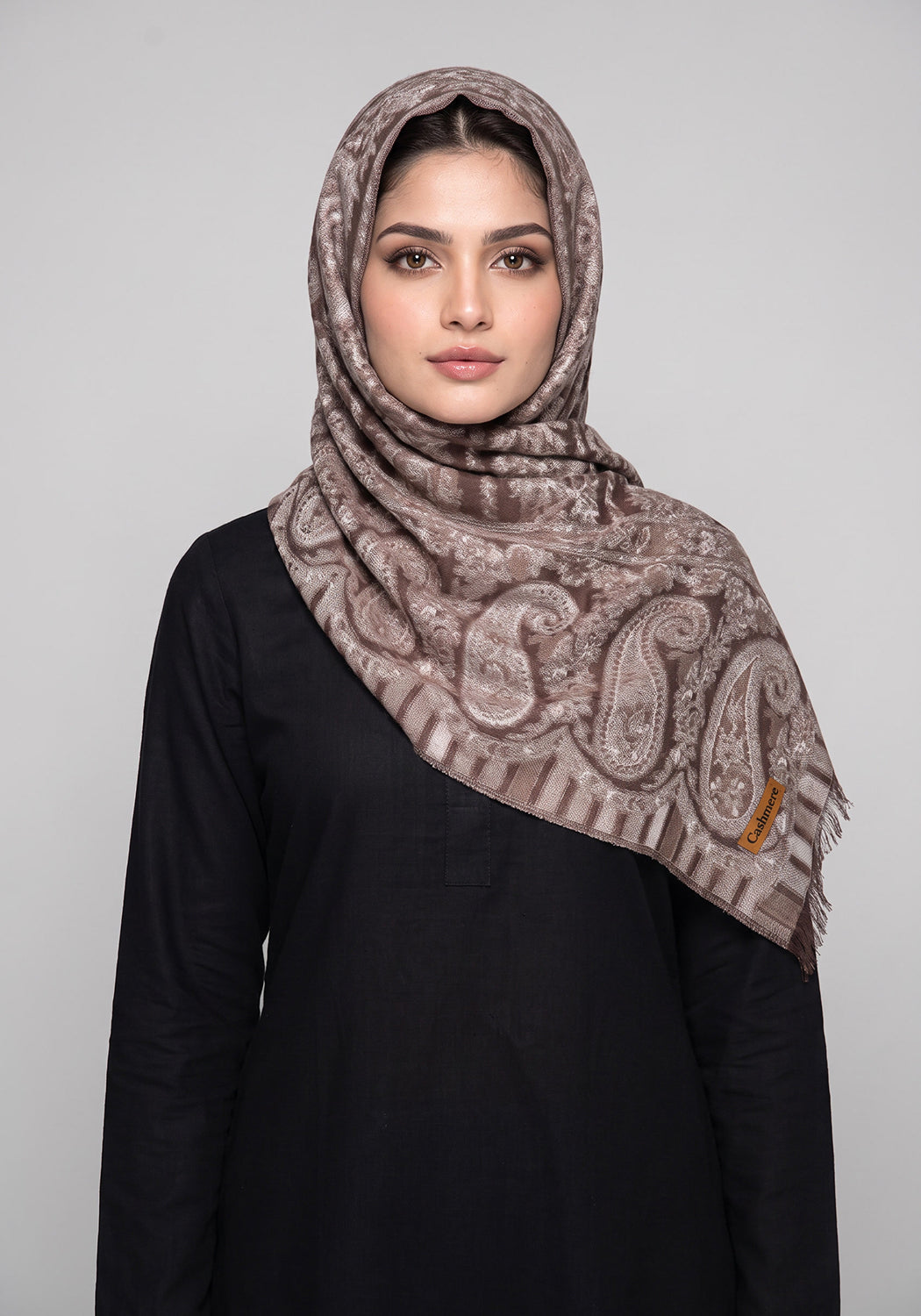 Breeze Kani Pashmina Hijab - Brown