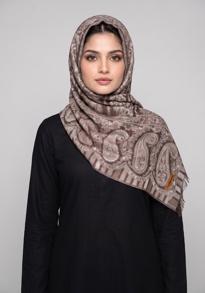 Breeze Kani Pashmina Hijab - Brown