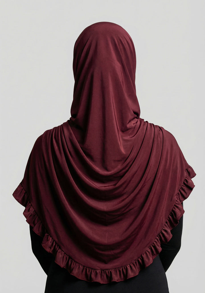 Saaiha HIjab-Maroon