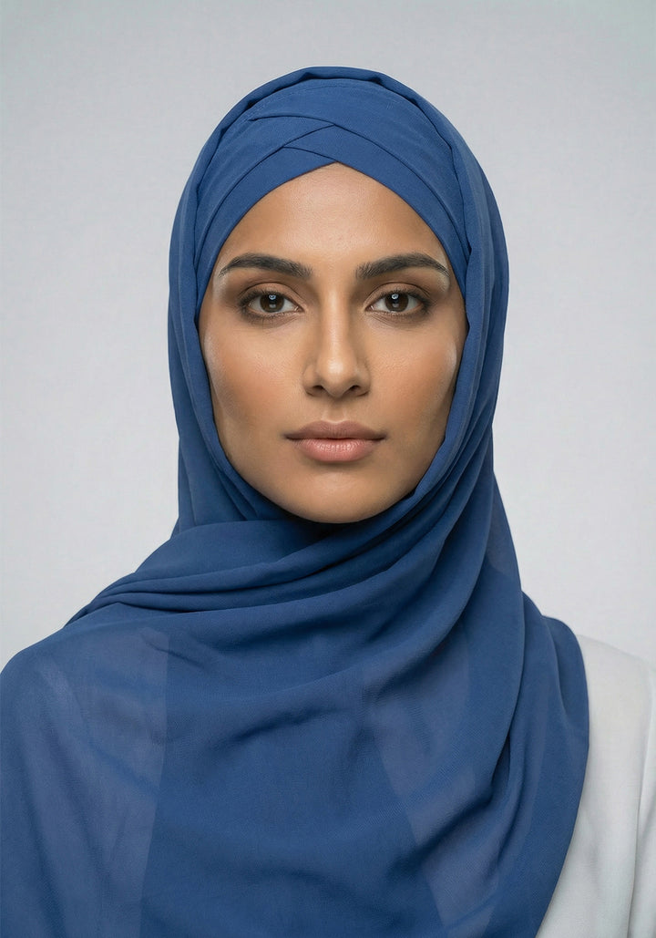 Jasmine Ready to Wear Hijab - Dull Blue