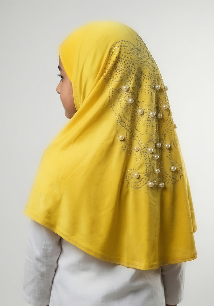 Kids Makhna Pearls - Yellow
