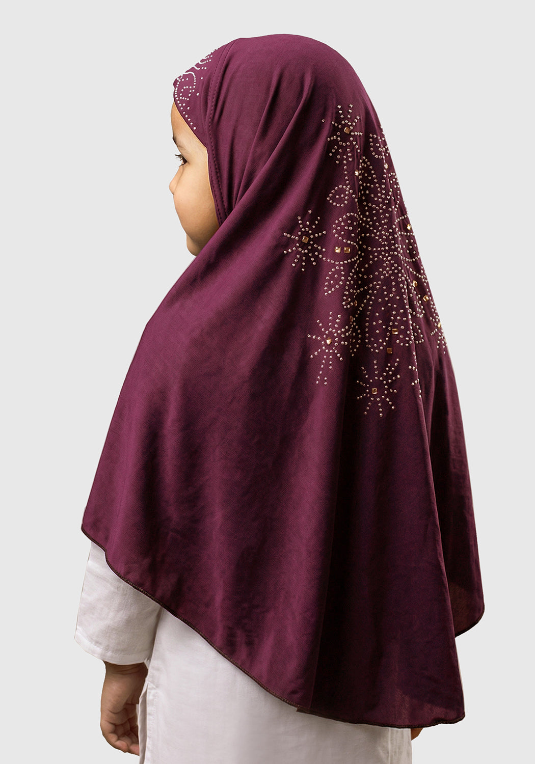 Kids Makhna Mirror - Burgandy