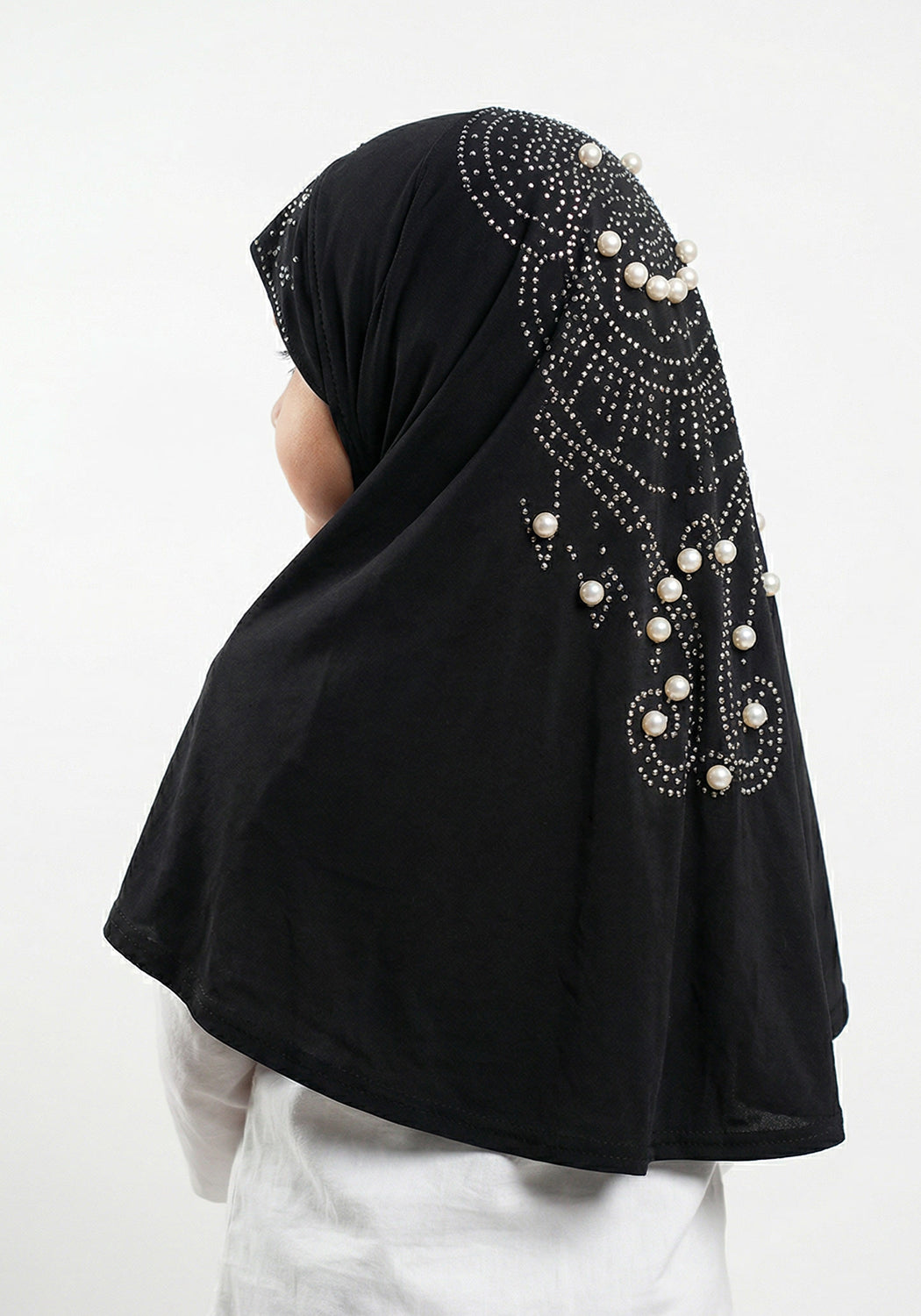 Kids Makhna Pearls - Black