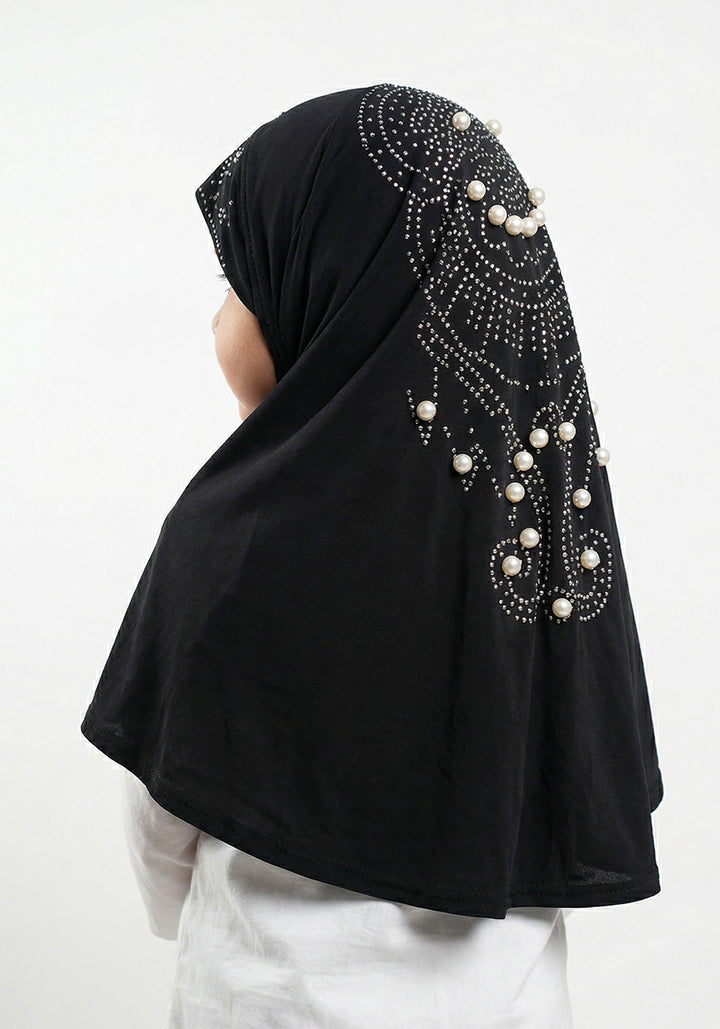 Kids Makhna Pearls - Black