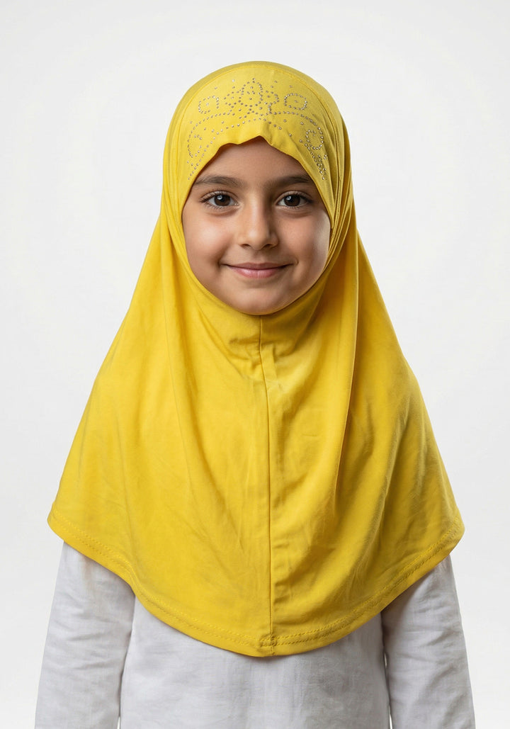 Kids Makhna Pearls - Yellow