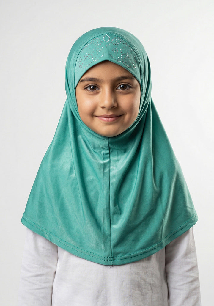 Kids Makhna Pearls - Sea Green