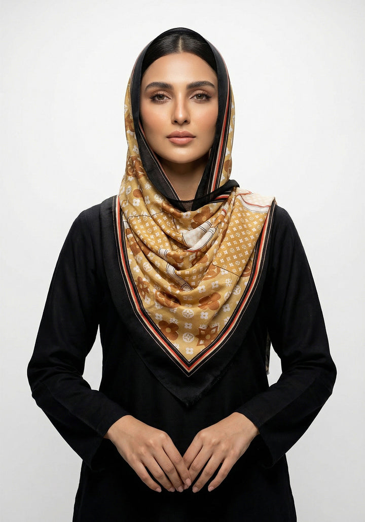 Nabiha Lawn Hijab - Golden