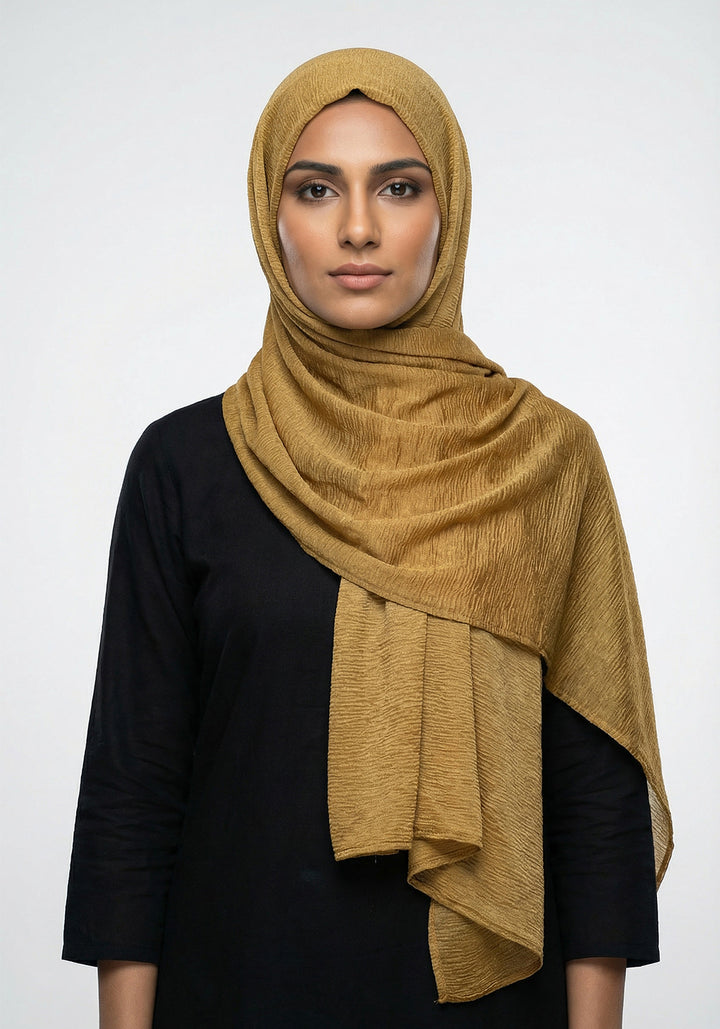 Ribbed Jersey Hijab Mehandi