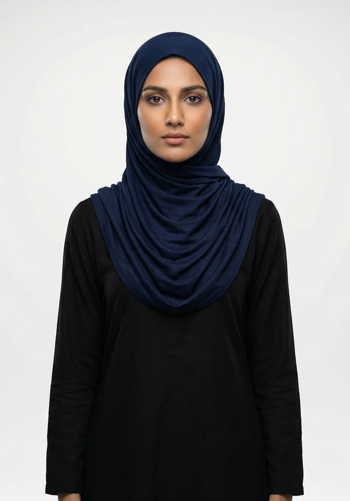 Jersey Plain-Navy Blue