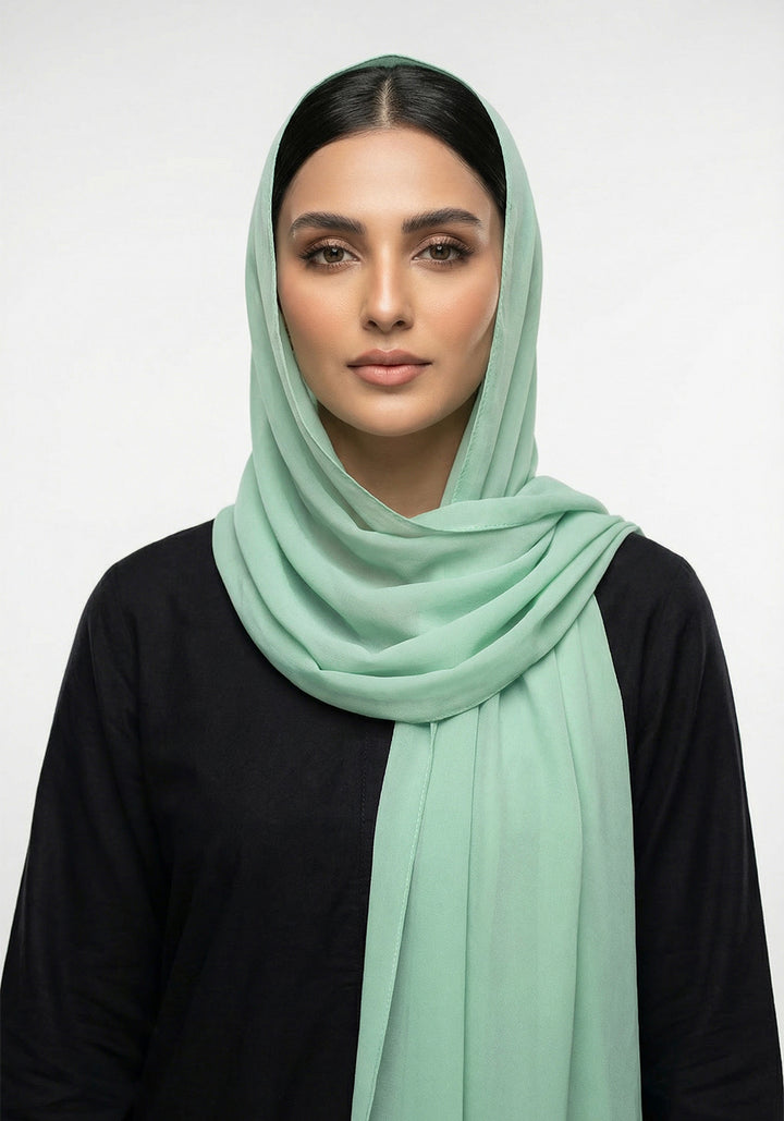 Solid Chiffon Pine Green