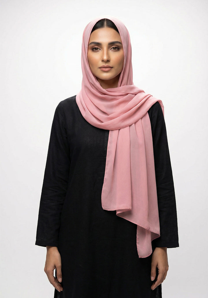 Solid Chiffon T-Pink