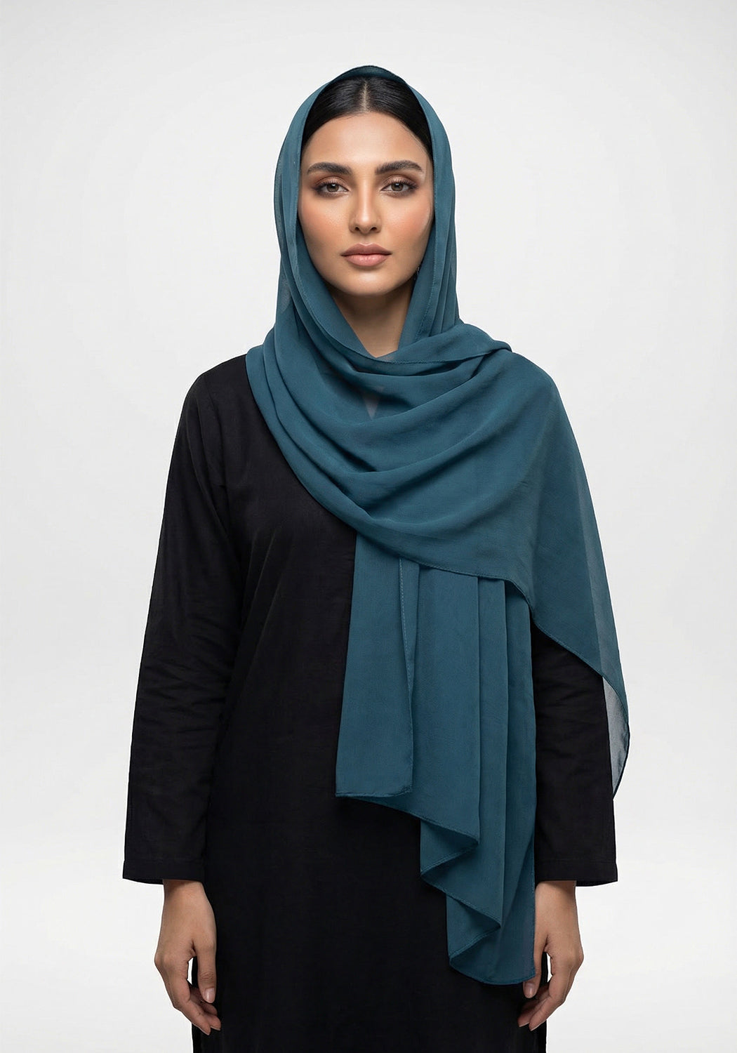 Solid Chiffon Teal