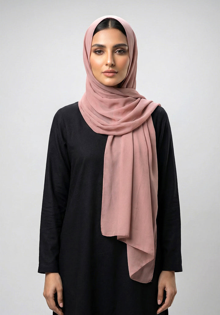Solid Chiffon Brown