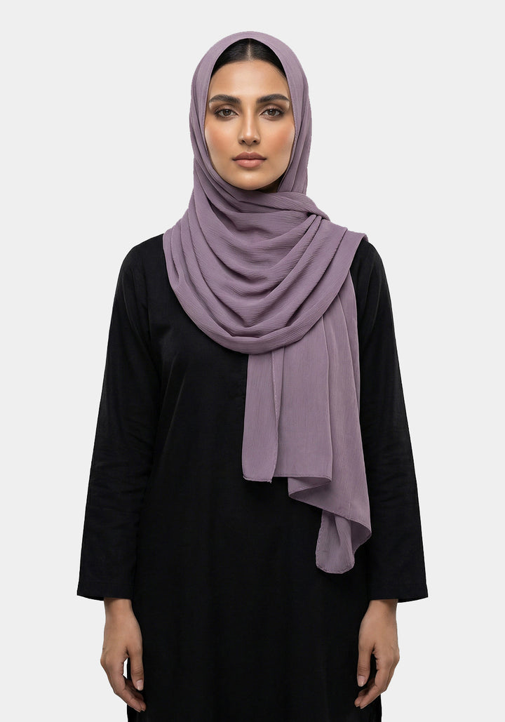 Crinkle Chiffon-Light Purple