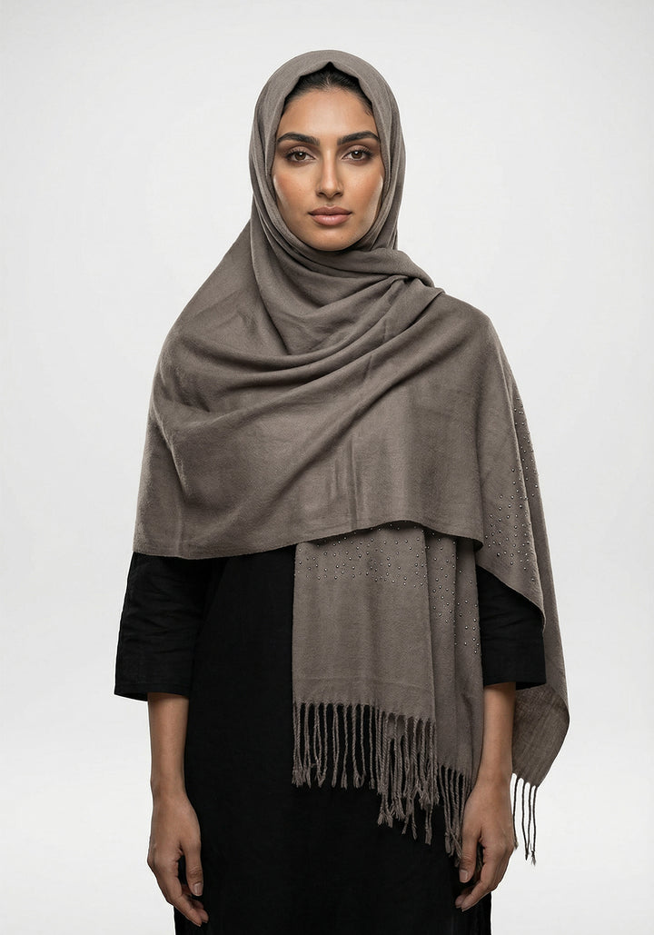 Sehar Wool Hijab - Grey