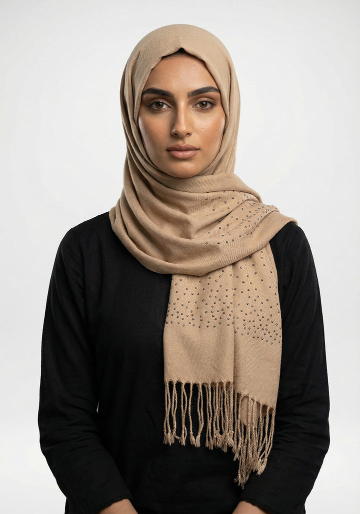 Sehar Wool Hijab - Camel