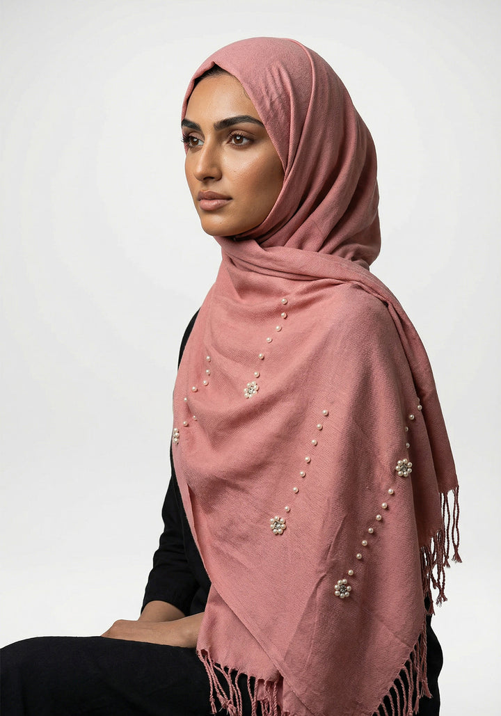 Nihaal Wool Hijab - Pink