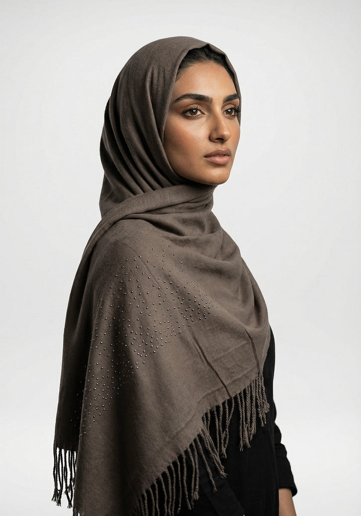 Sehar Wool Hijab - Grey