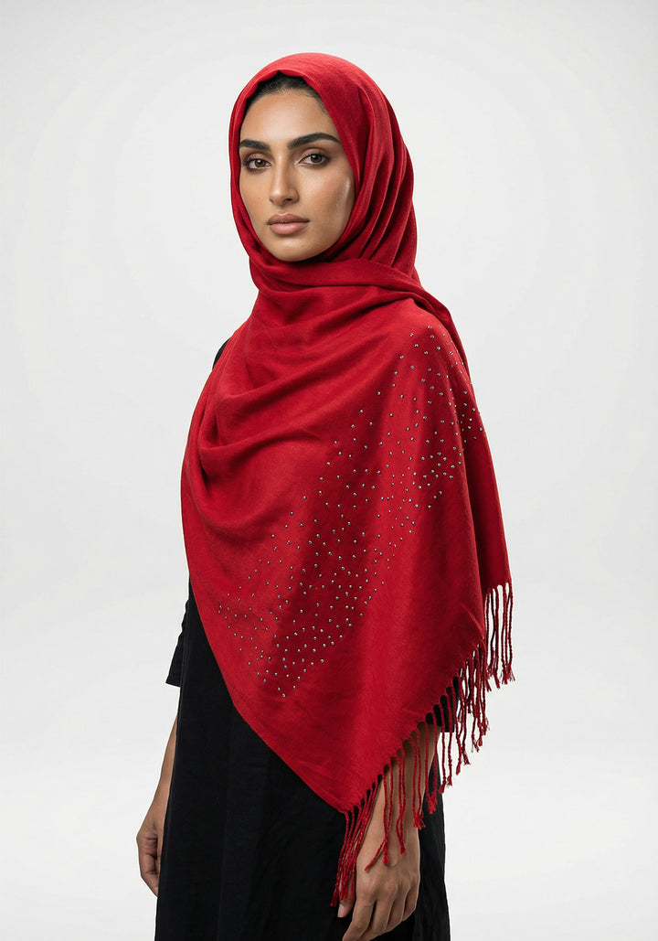 Sehar Wool Hijab - Maroon