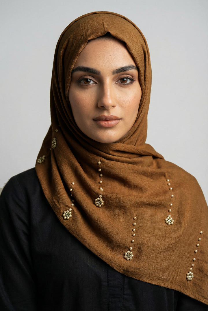 Nihaal Wool Hijab - Brown