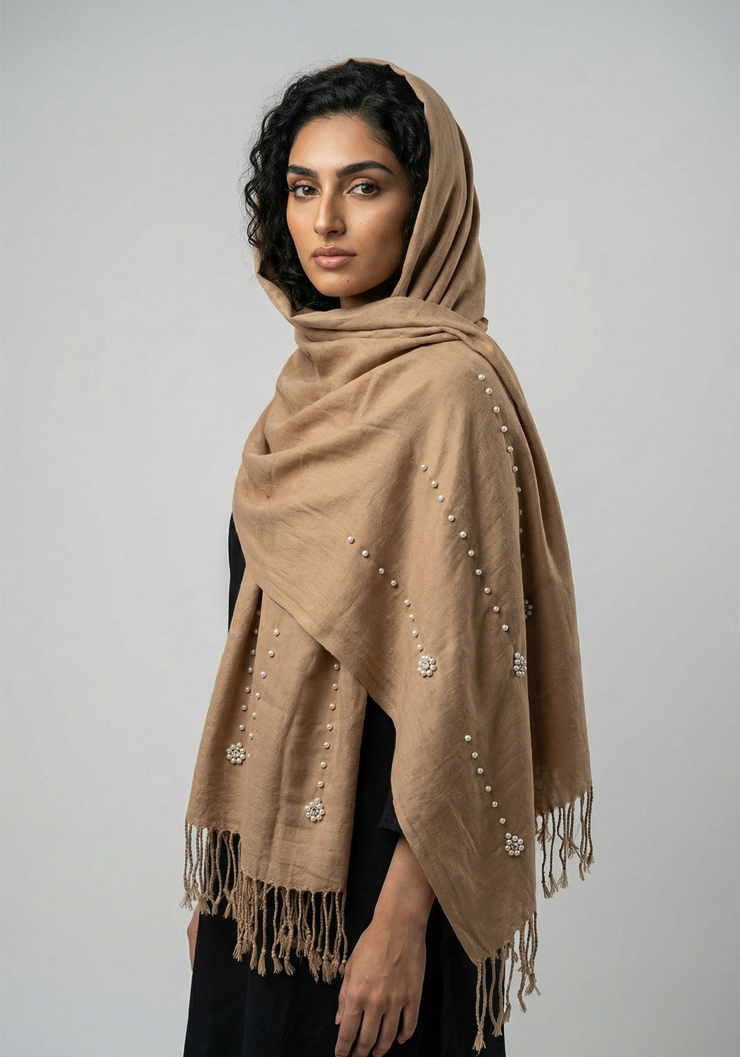 Nihaal Wool Hijab - Fawn