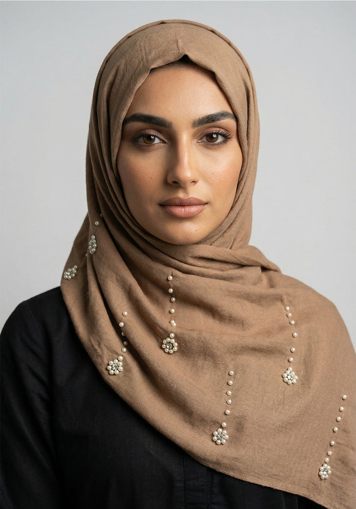 Nihaal Wool Hijab - Fawn