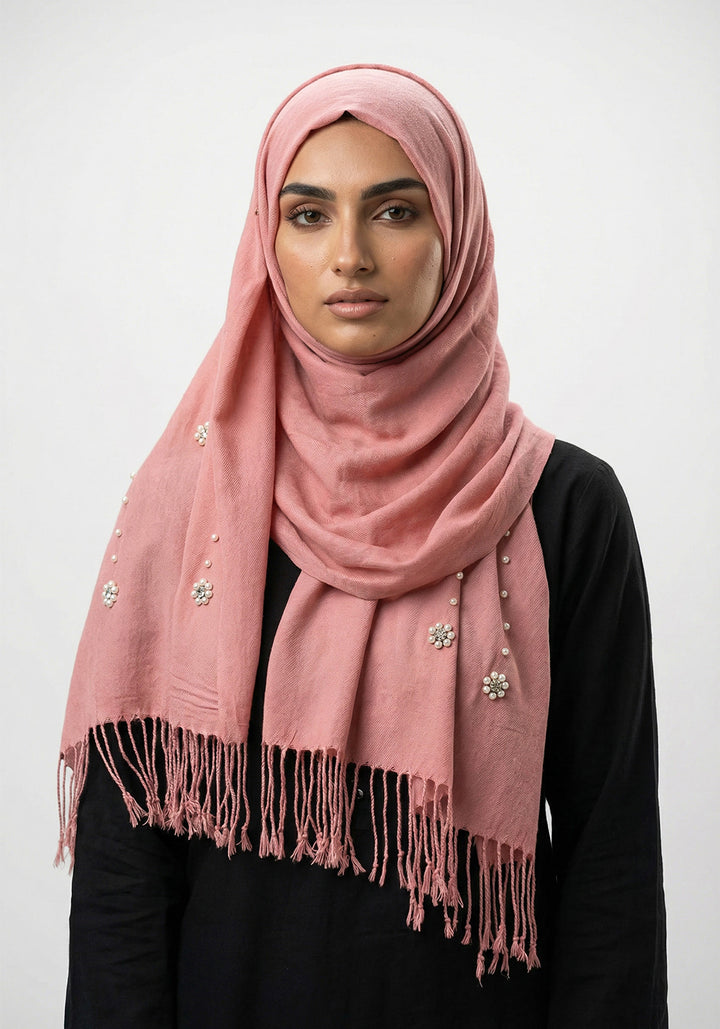 Nihaal Wool Hijab - Pink