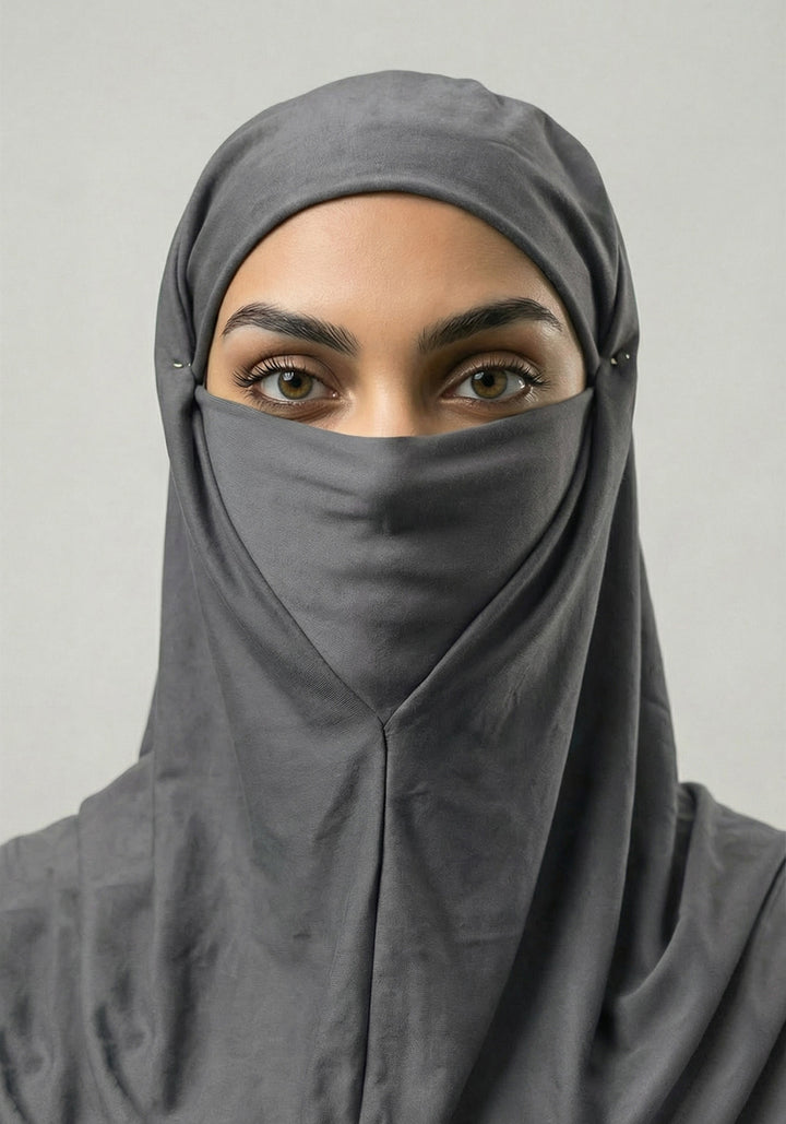 Meera Ready to Wear Hijab-Grey