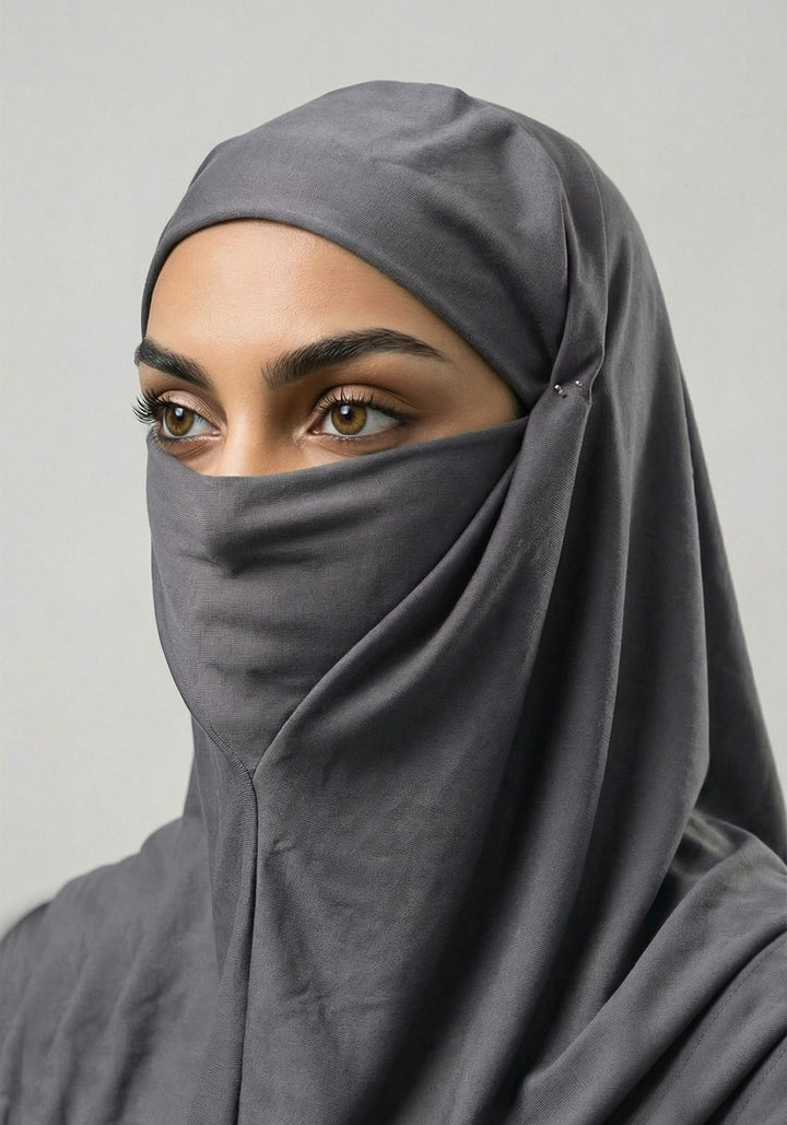 Meera Ready to Wear Hijab-Grey
