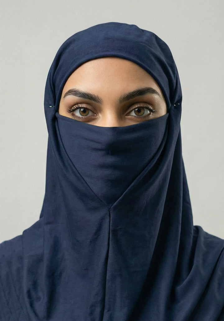 Meera Ready to Wear Hijab-Navy Blue